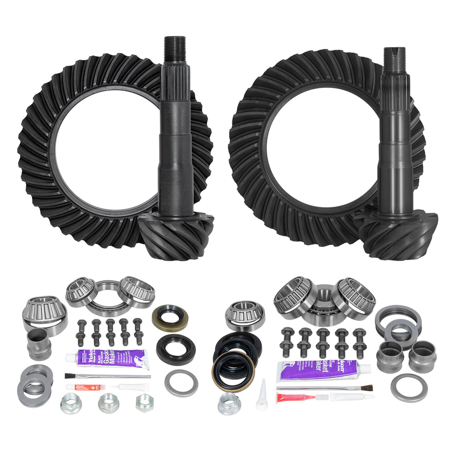 Yukon - YGKT006-529-4 - Ring & Pinion Gear Kit Package Front & Rear with Install Kits - Toyota 8"/8"IFS
