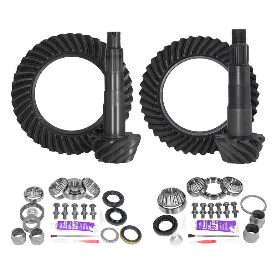 Yukon - YGKT008-488LOC-3 - Ring & Pinion Gear Kit Package Front & Rear with Install Kits - Toyota 8.2/8"IFS