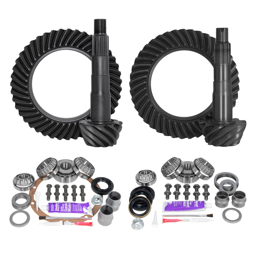 Yukon - YGKT004-456 - Ring & Pinion Gear Kit Package Front & Rear with Install Kits - Toyota 8"/8IFS